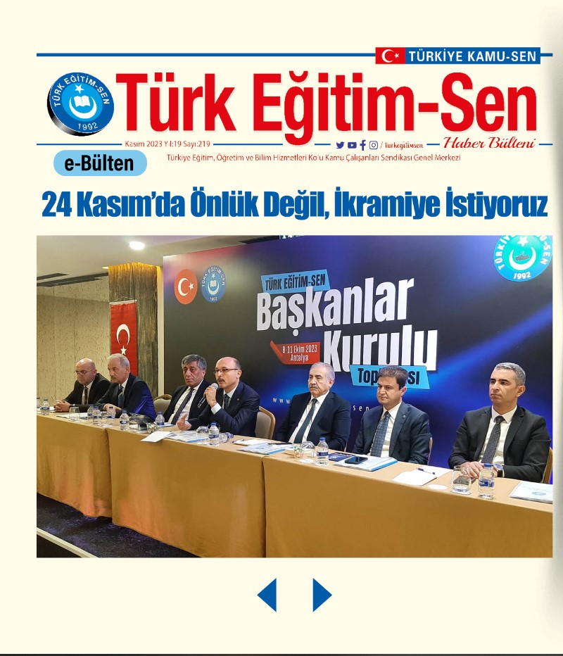 Sendika Bülteni 219. Sayı