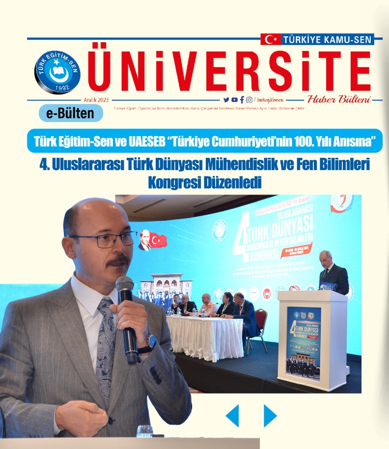 Üniversite Bülteni - Aralık 2023
