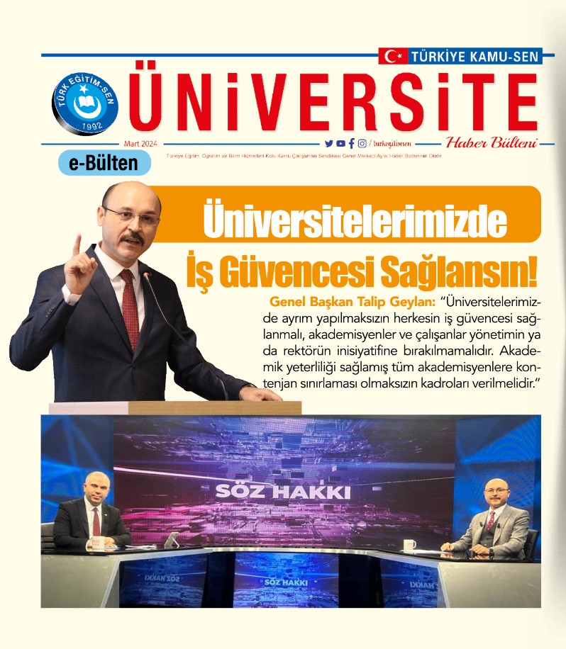 Üniversite Bülteni - Mart 2024