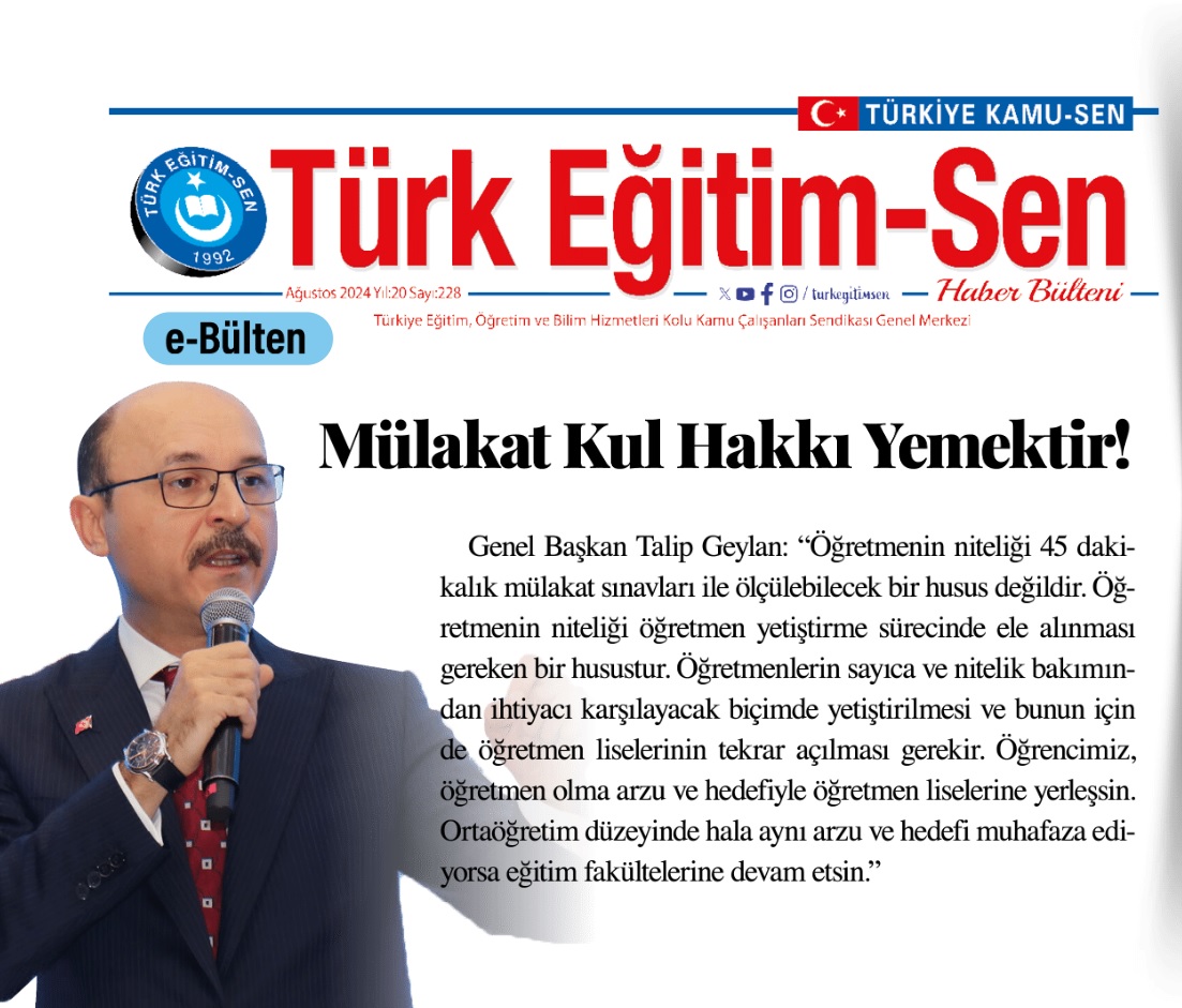 Sendika Bülteni 228. Sayı