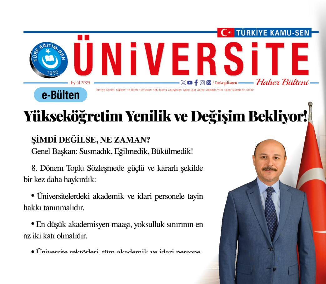 Üniversite Bülteni - Eylül 2025